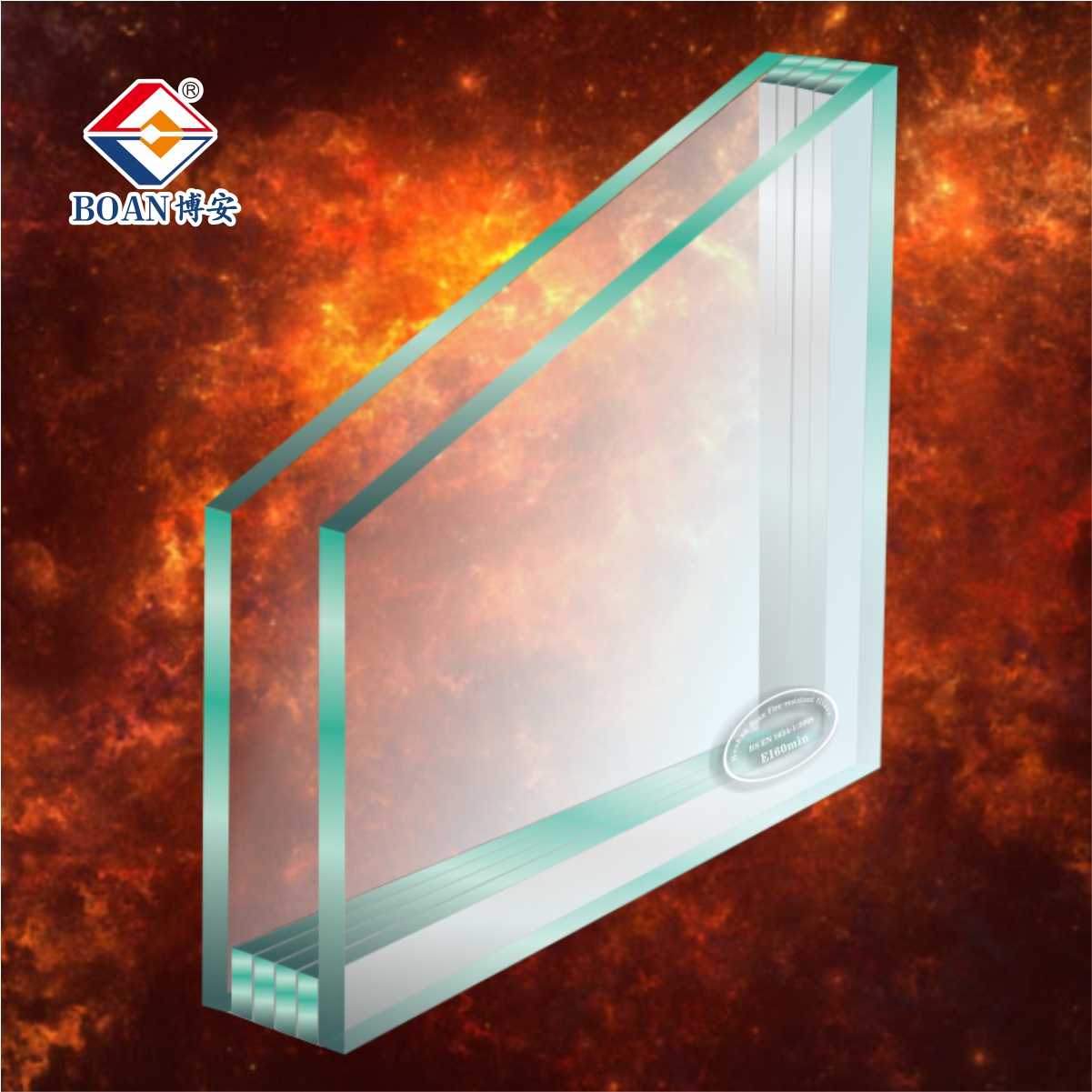 复合隔热型防火玻璃